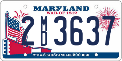 MD license plate 2MD3637
