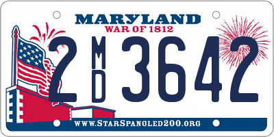 MD license plate 2MD3642