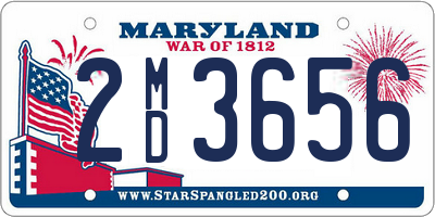MD license plate 2MD3656