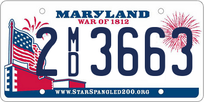 MD license plate 2MD3663