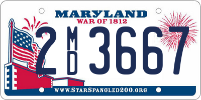 MD license plate 2MD3667