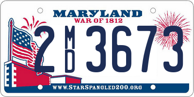 MD license plate 2MD3673