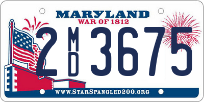 MD license plate 2MD3675