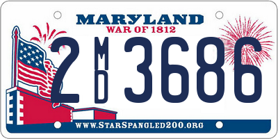 MD license plate 2MD3686