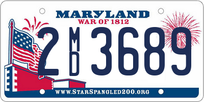 MD license plate 2MD3689