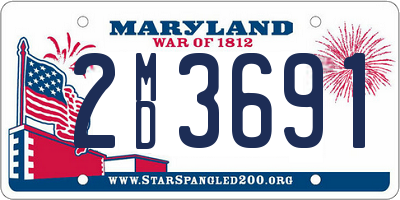 MD license plate 2MD3691