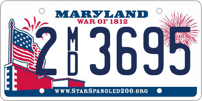 MD license plate 2MD3695