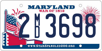 MD license plate 2MD3698