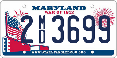 MD license plate 2MD3699