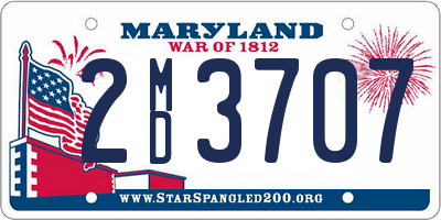 MD license plate 2MD3707