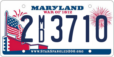 MD license plate 2MD3710