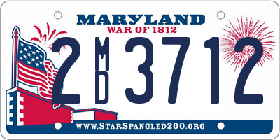 MD license plate 2MD3712