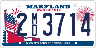 MD license plate 2MD3714