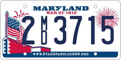MD license plate 2MD3715