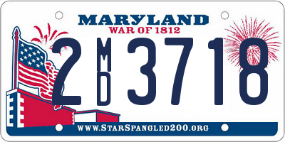 MD license plate 2MD3718