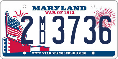 MD license plate 2MD3736