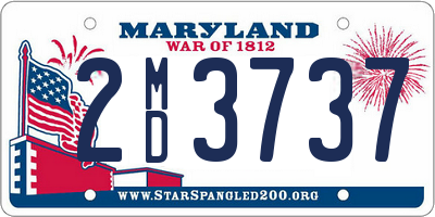 MD license plate 2MD3737