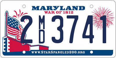 MD license plate 2MD3741