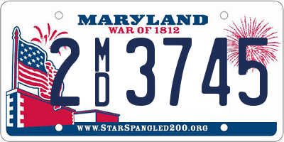 MD license plate 2MD3745