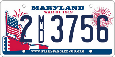 MD license plate 2MD3756