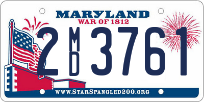 MD license plate 2MD3761