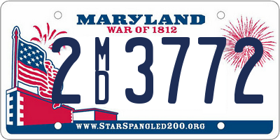 MD license plate 2MD3772