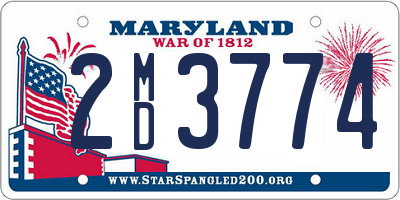 MD license plate 2MD3774