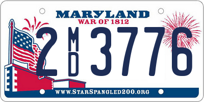MD license plate 2MD3776
