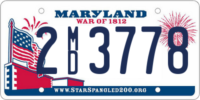 MD license plate 2MD3778
