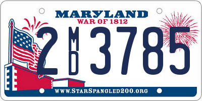 MD license plate 2MD3785