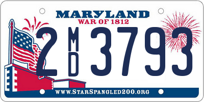 MD license plate 2MD3793