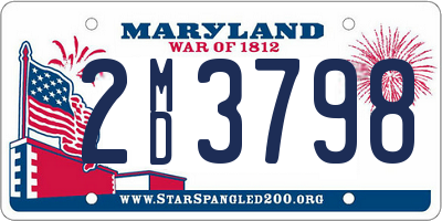 MD license plate 2MD3798