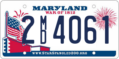 MD license plate 2MD4061