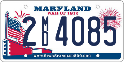 MD license plate 2MD4085