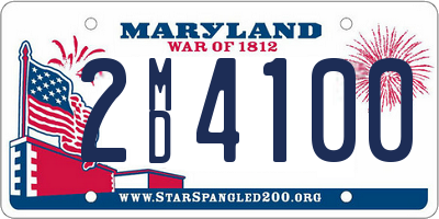 MD license plate 2MD4100