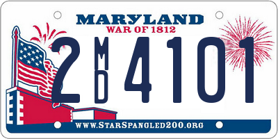 MD license plate 2MD4101