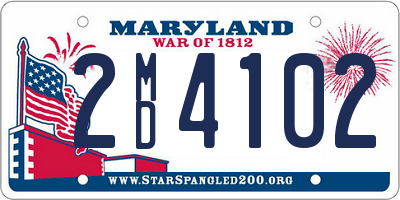 MD license plate 2MD4102