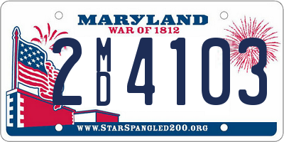 MD license plate 2MD4103