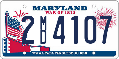 MD license plate 2MD4107