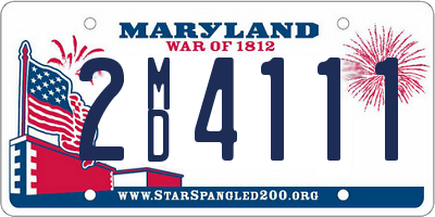 MD license plate 2MD4111