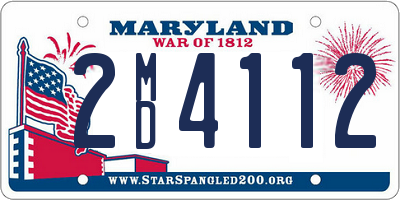 MD license plate 2MD4112