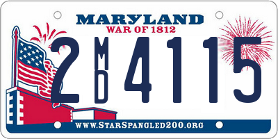 MD license plate 2MD4115