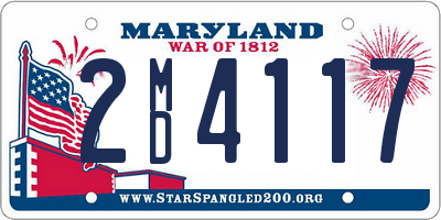 MD license plate 2MD4117