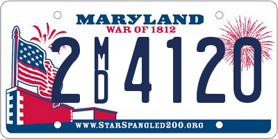 MD license plate 2MD4120