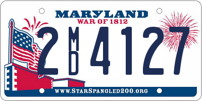 MD license plate 2MD4127