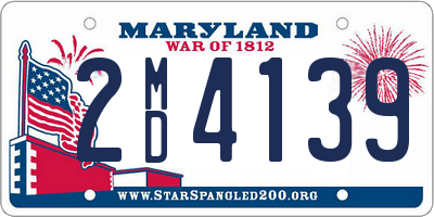 MD license plate 2MD4139