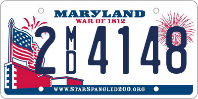 MD license plate 2MD4148