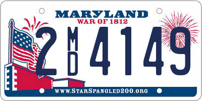 MD license plate 2MD4149