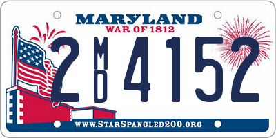 MD license plate 2MD4152