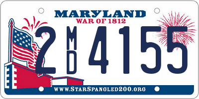 MD license plate 2MD4155